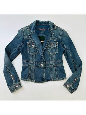 Miss Me Vintage distressed denim Jean jacket Fits Small True Vintage